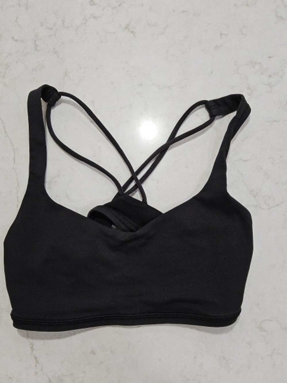 lululemon athletica Black Strappy Wireless Sports Bra